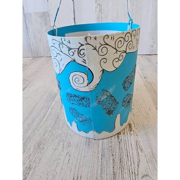 Unique snowman scary Xmas basket decor glitter home decor - Picture 4 of 8